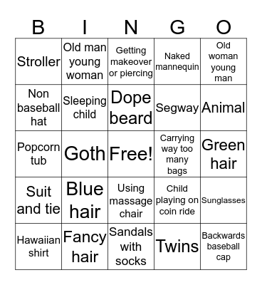 Date night  Bingo Card