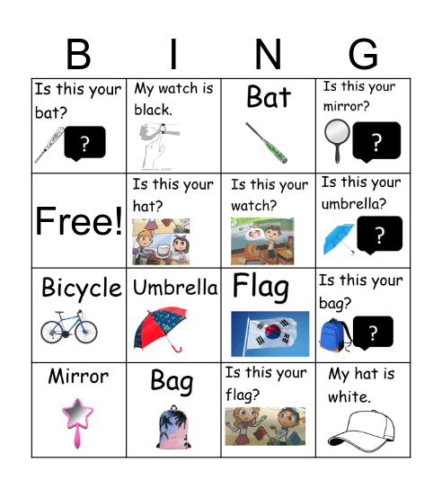 Chapter 7 Is This Your Watch? Bingo Card