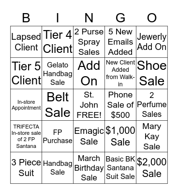 Atlantic City St. John  Bingo Card