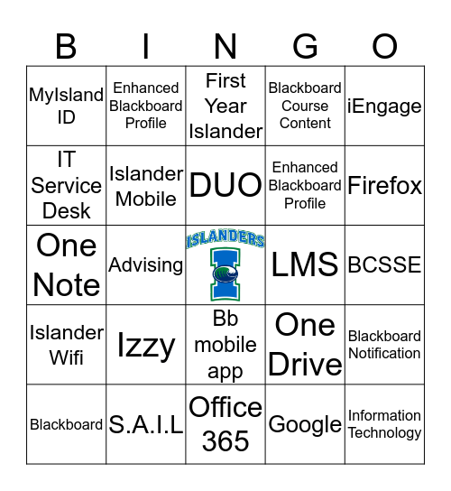 Islanders In Sync Bingo Card