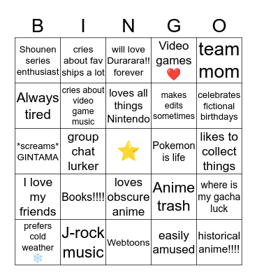 How similar are you to Kida? Bingo Card