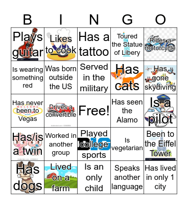 Food & Beverage BINGO Card