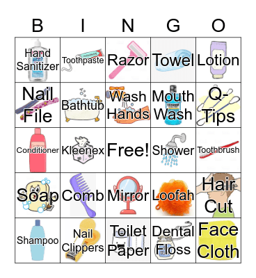 Hygiene Bingo Card