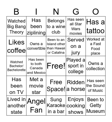 Bingo Card