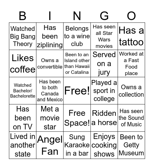 Bingo Card