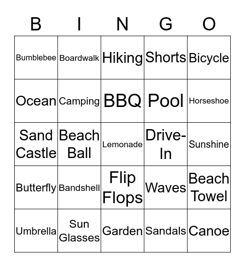 Cassidy's Birthday Bingo! Bingo Card