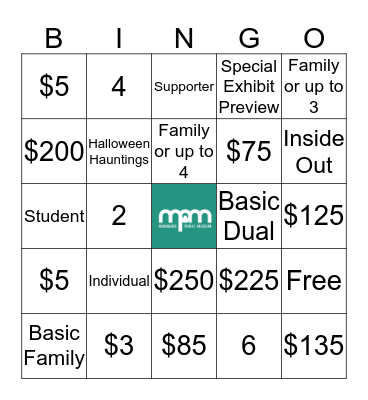 MEMBERSHIP 2019 Bingo Card