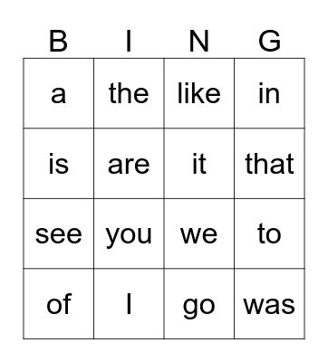 Back to School Bingo! Bingo Card