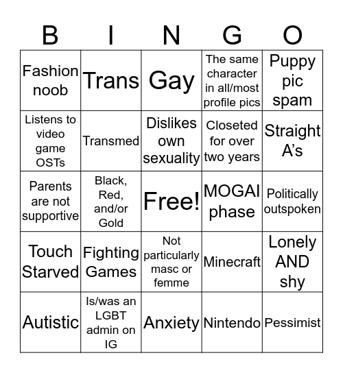 Daisy Bingo Card