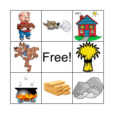 Los tres cerditos Bingo Card