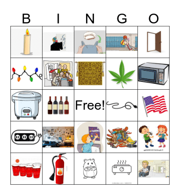 Violation Bingo Card