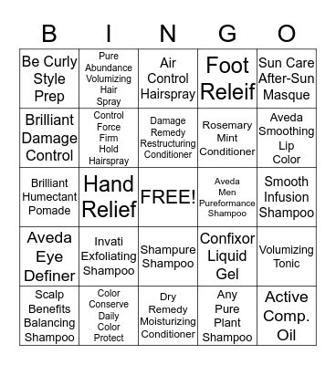Cosmo Bingo Card