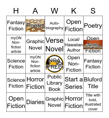 H E L U H E L U (READ) - AR BINGO  Bingo Card
