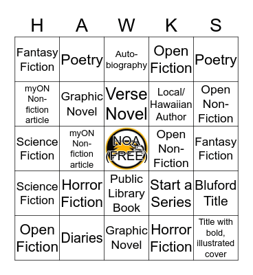 H E L U H E L U (READ) - AR BINGO  Bingo Card