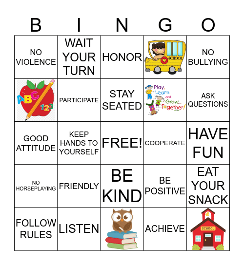 EXPECTATIONS Bingo Card