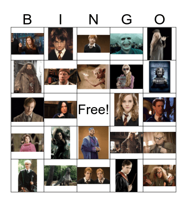 Harry Potter Bingo Card