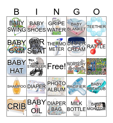 BABY SHOWER Bingo Card