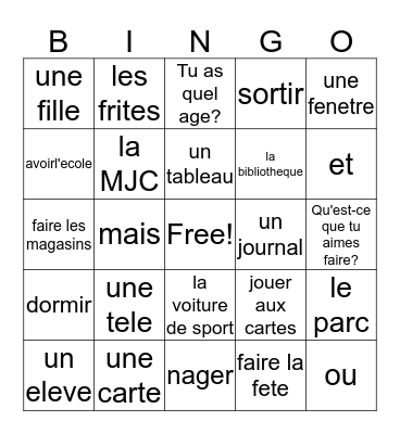 Unit 1 and 2 Review Bingo Card