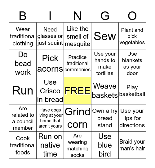 CHR Bingo: If you... Bingo Card