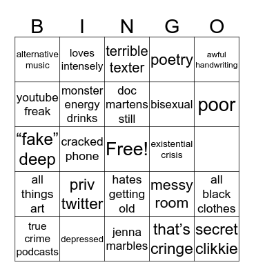 olivia !! Bingo Card