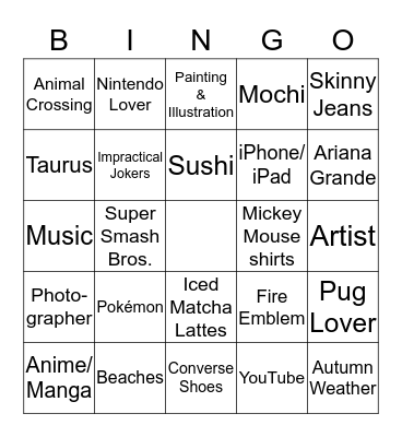 How Similar Are You to @MoniqueCrossing Bingo Card