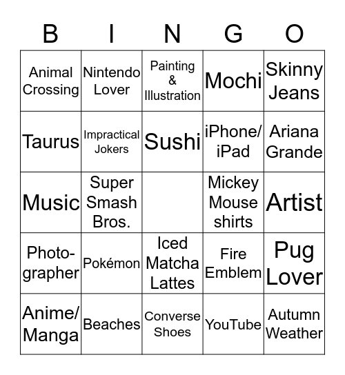 How Similar Are You to @MoniqueCrossing Bingo Card