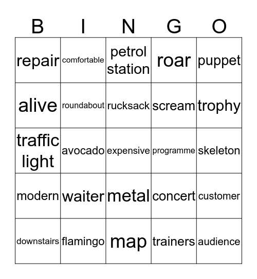 Family & Friends Bingo Card