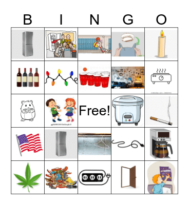 Violation Bingo Card
