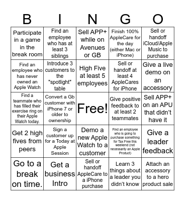 R622 - Tax Free Bingo 2019 Bingo Card