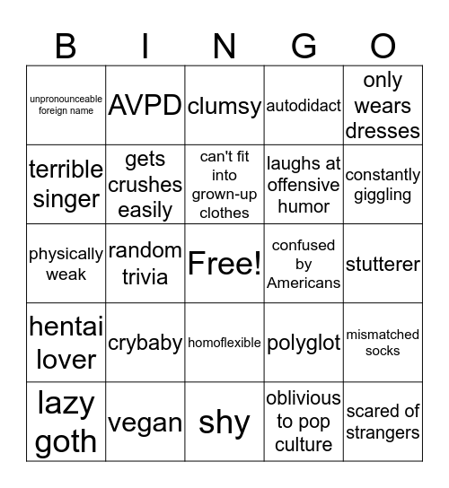 Mars  Bingo Card