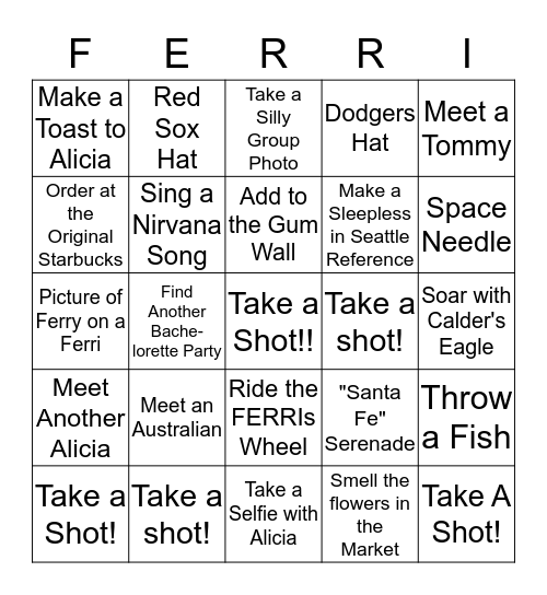 Farewell to Bingo Card