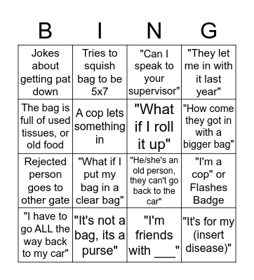Football Bingo Card