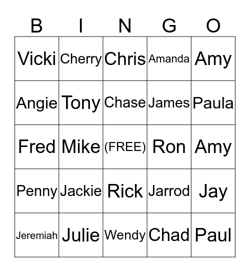 Which Coworker? Bingo Card