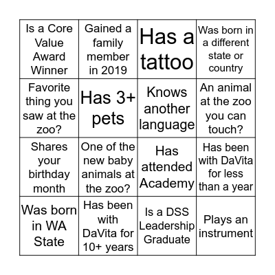 Bingo Card