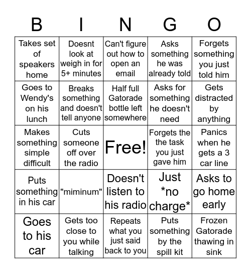 Darcy Bingo  Bingo Card