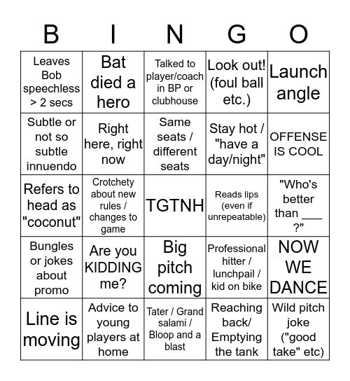 FP BINGO 2019 Bingo Card