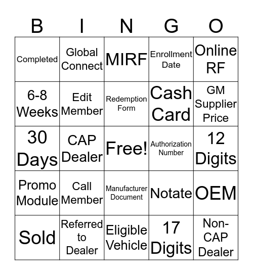 Bingo Ice Breaker  Bingo Card