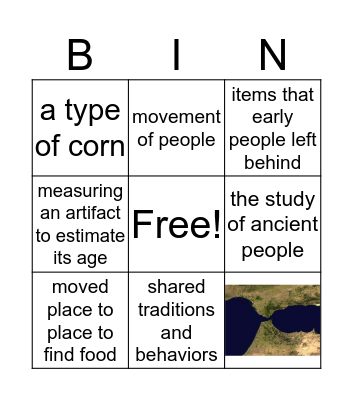 Chapter 1 Bingo Card