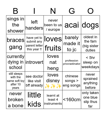 Bingo Card