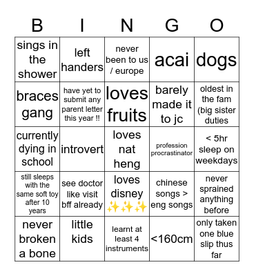 Bingo Card