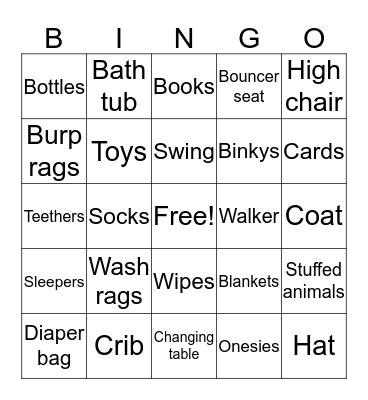 It's a boy!!!! Bingo Card