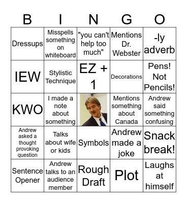 Pudewa Bingo Card