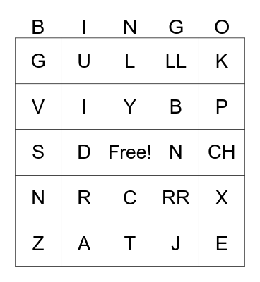 ¡Loteria! : el alfabeto Bingo Card