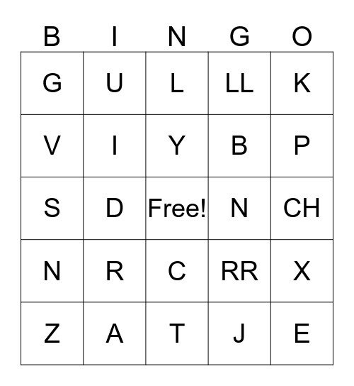 ¡Loteria! : el alfabeto Bingo Card