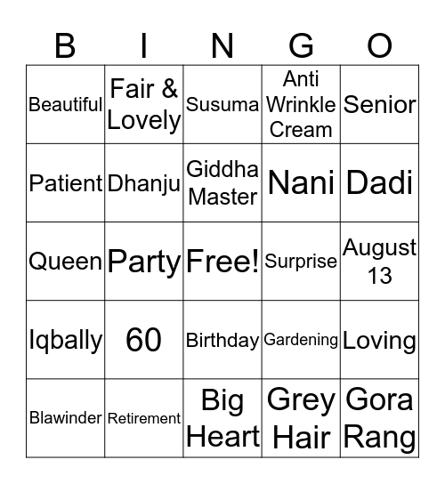 Bally's Bingo Card