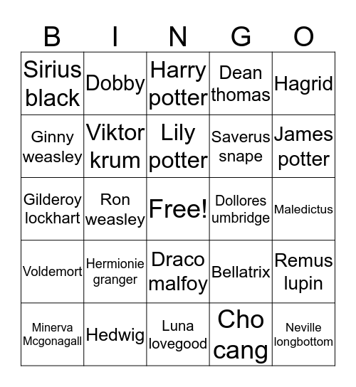 OHHABBANGI Bingo Card