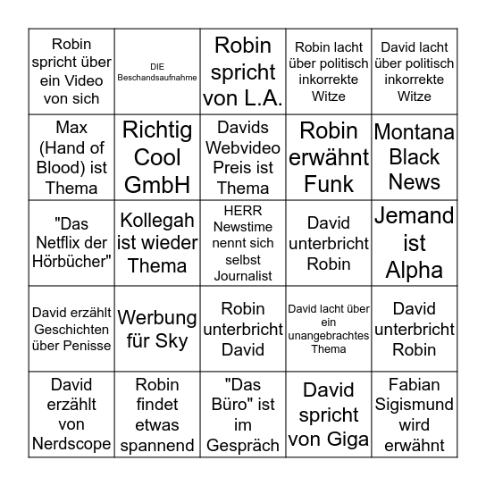 Lästerschwestern Bingo Card