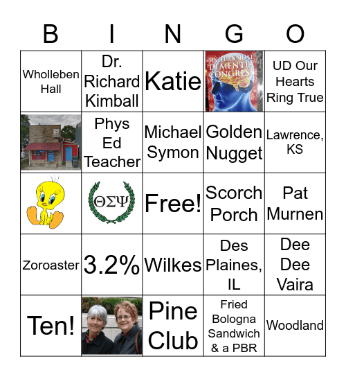 Last Laugh Bingo - Card 1 Bingo Card