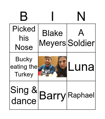 Max Hoffman Bingo Card