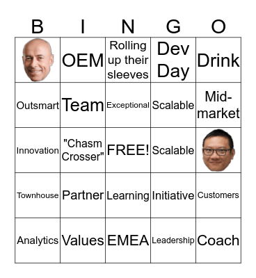 Visier Buzzword BINGO Card